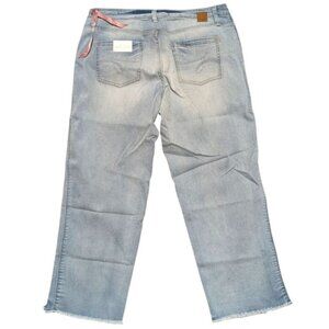 Jag Jeans Womens 10 Mid Rise Straight Ankle Denim Capris Light Wash NEW NWT